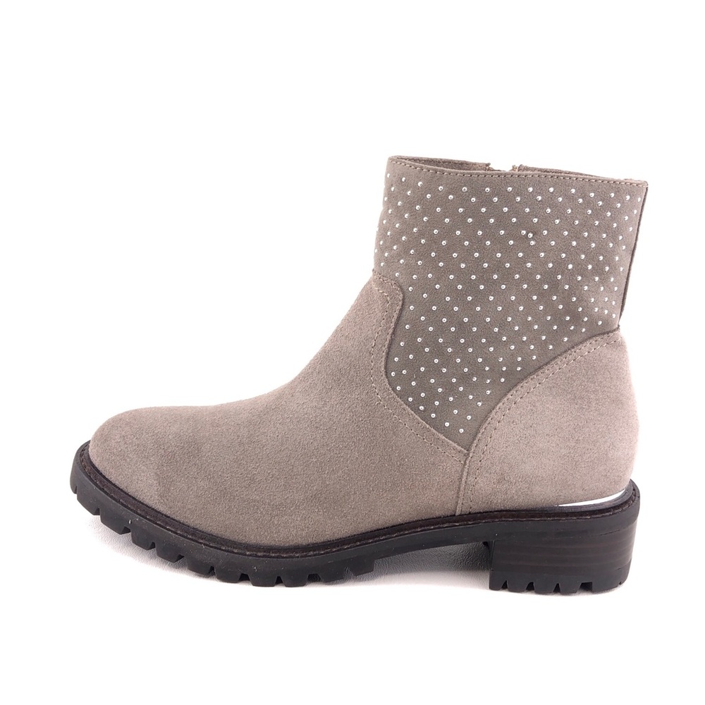 Steve Madden Latte Suede Studded Ankle Boots 8.5M